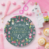 JoChristmas Green Pappteller (Party)