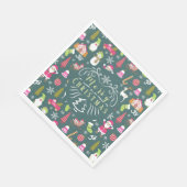 JoChristmas Green Serviette (Ecke)