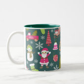 JoChristmas Green Zweifarbige Tasse (Links)