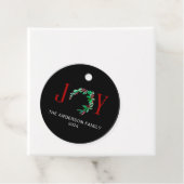 JoChristmas Half Wreath Holiday Minimalistisch Geschenkanhänger (Beispiel)