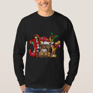JoChristmas Highland Kuh landwirtschaftlichen Baue T-Shirt