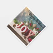 JoChristmas Holiday Napkins Serviette (Ecke)
