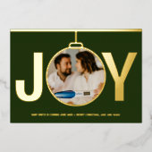 JoChristmas Holiday Pregnancy Ankündigung Gold (Vorderseite)