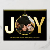 JoChristmas Holiday Pregnancy Ankündigung Gold (Vorderseite)