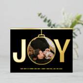 JoChristmas Holiday Pregnancy Ankündigung Gold (Stehend vorne)