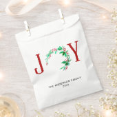 JoChristmas Personalisiert Holiday Watercolor Geschenktütchen (Ausgeschnitten)