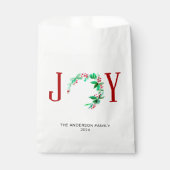 JoChristmas Personalisiert Holiday Watercolor Geschenktütchen (Vorderseite)