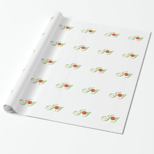 JoChristmas Poinsettia Xmas Weihnachtsmuster Geschenkpapier