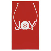 JoChristmas Red Gift Bag Kleine Geschenktüte (Rückseite)