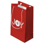 JoChristmas Red Gift Bag Kleine Geschenktüte (Rückseite Schrägansicht)