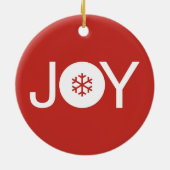 JoChristmas Red Keramik Ornament (Hinten)
