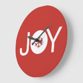 JoChristmas Red Large Clock Große Wanduhr (Winkel)