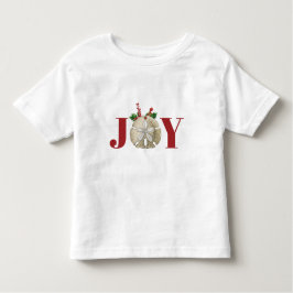 JoChristmas Sand Dollar Holly Berries Küste Kleinkind T-shirt