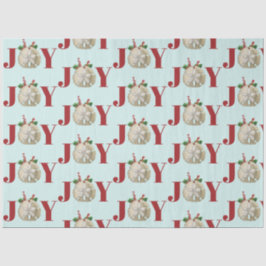 JoChristmas Sand Dollar Holly Berries Küste Seidenpapier