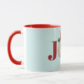 JoChristmas Sand Dollar Holly Berries Küste Tasse (Links)