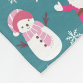 JoChristmas Turquoise Fleecedecke (Ecke)