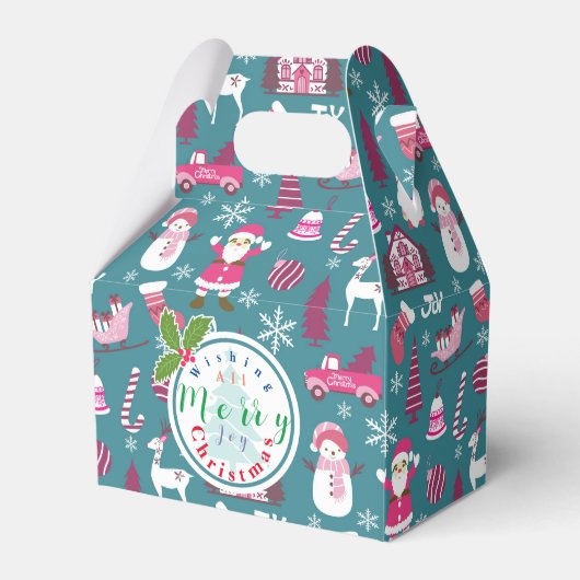 JoChristmas Turquoise Geschenkschachtel (Vorderseite)