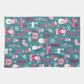 JoChristmas Turquoise Geschirrtuch (Horizontal)