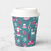 JoChristmas Turquoise Pappbecher (Vorderseite)
