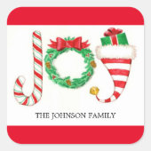 JoChristmas Watercolor Stickers (Vorderseite)