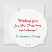 JoChristmas Wreath Feiertagskarte (Rückseite)