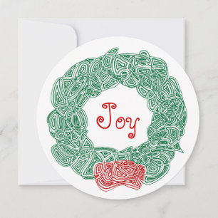 JoChristmas Wreath Feiertagskarte