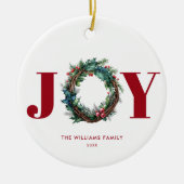 JoChristmas Wreath Floral Keramik Ornament (Vorne)