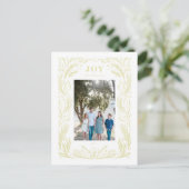 JoChristmas Wreath Foto Green Postkarte (Stehend Vorderseite)