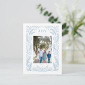 JoChristmas Wreath Foto Postkarte (Stehend Vorderseite)