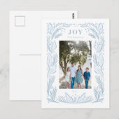 JoChristmas Wreath Foto Postkarte (Vorne/Hinten)