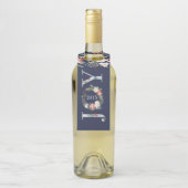 JoChristmas Wreath & Typografie Flaschenanhänger (Auf Flasche)