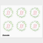 JoChristmas Wreath Typografy Quote Stickers (Blatt)