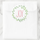JoChristmas Wreath Typografy Quote Stickers (Tasche)