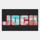 JOCK Rectangle Stickers (Vorderseite)