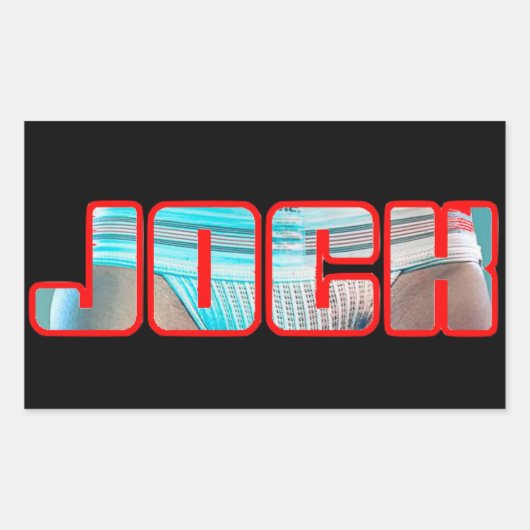 JOCK Rectangle Stickers (Vorderseite)