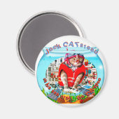 "Jock'CAT'steau" Magnet (Vorderseite/Rückseite)