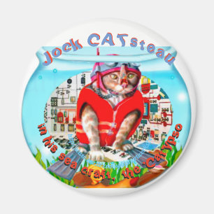 "Jock'CAT'steau" Magnet