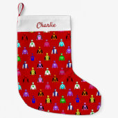 Jockey and Horse Rider Reitsport Kleiner Weihnachtsstrumpf (Vorderseite)