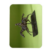 Jockey auf dem Pferd (Bronze) Magnet (Vertikal)