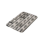 Jockey auf einem galoppierenden Pferd, überziehen Badematte (Schrägansicht)