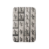 Jockey auf einem galoppierenden Pferd, überziehen Badematte (Vorderseite Vertikal)