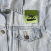 Jockey auf einem Pferd (Bronze) Button (Beispiel)