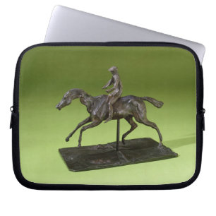 Jockey auf einem Pferd (Bronze) Laptopschutzhülle