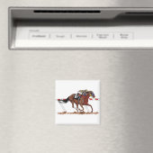 Jockey auf Racehorse Magnet (In Situ (Geschirrspüler))