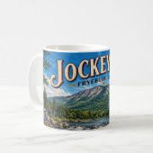Jockey Cap Fryeburg Maine Kaffeetasse (Vorderseite Links)