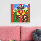 JOCKEY-DACKEL LEINWANDDRUCK (Insitu (Wohnzimmer))