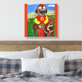 JOCKEY-DACKEL LEINWANDDRUCK (Insitu (Schlafzimmer))