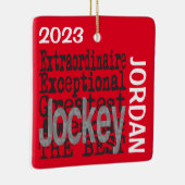 Jockey Extraordinaire CUSTOM Keramikornament (Rechts)