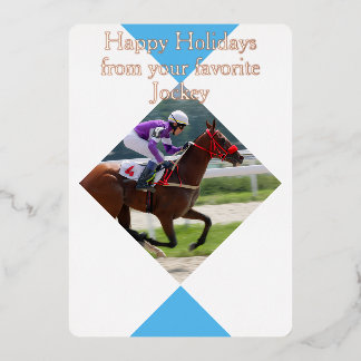 Jockey-Foto Folieneinladung