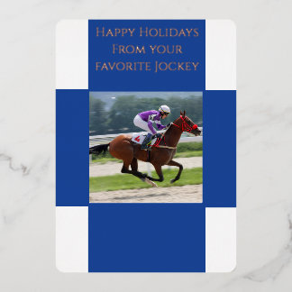 Jockey-Foto Folieneinladung